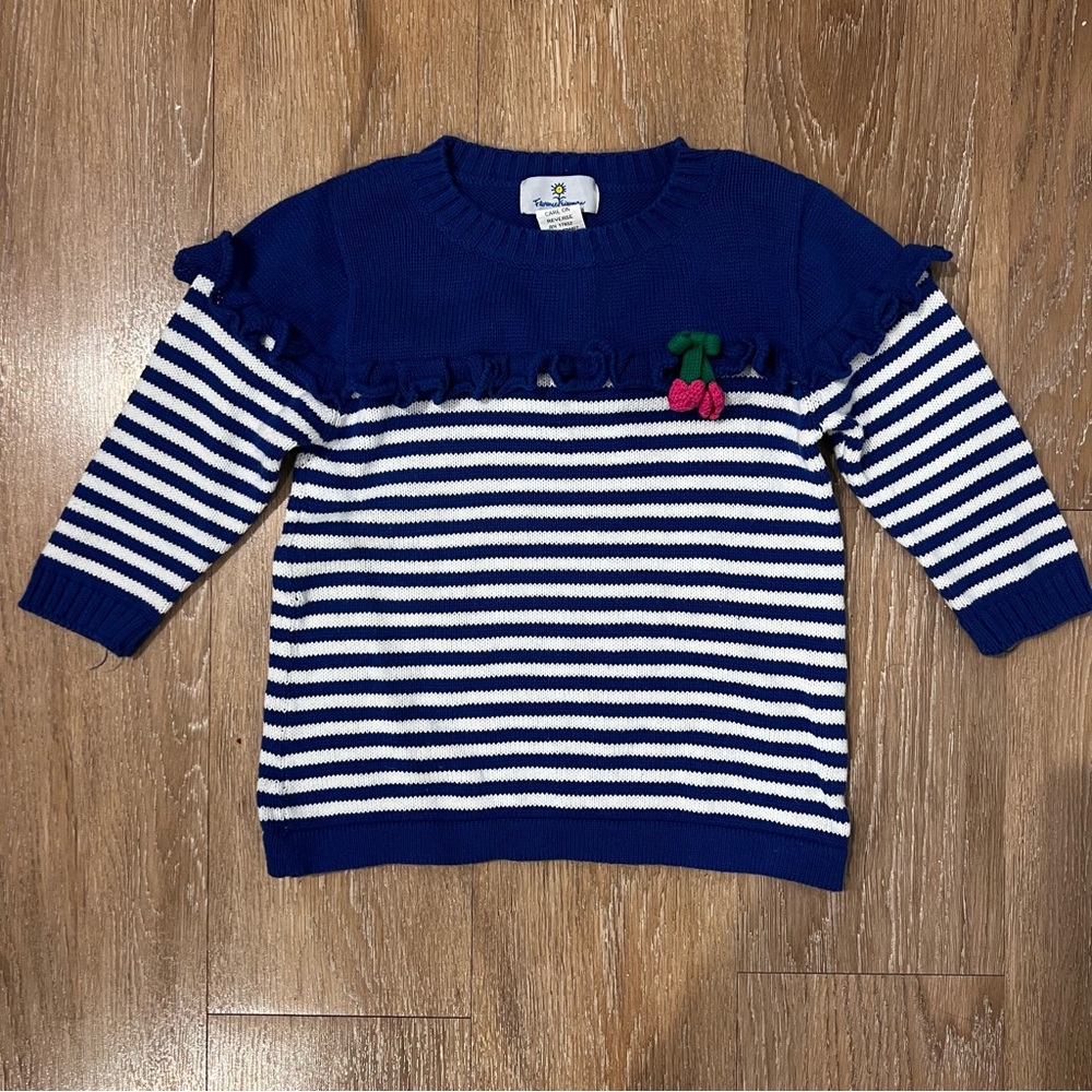 Girls Florence Eiseman Striped Sweater